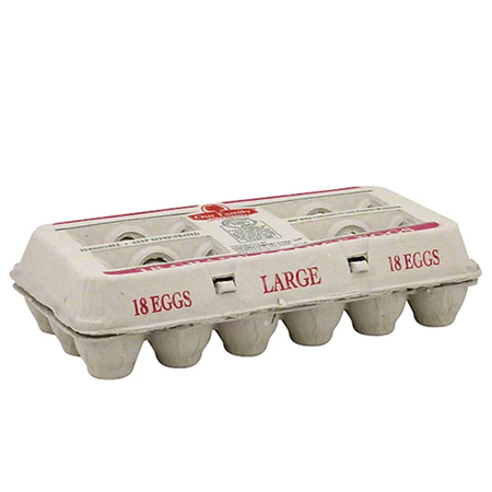Save $1.00 on one (1) Our Family Grade A Eggs, 18 ct. (excludes cage free)