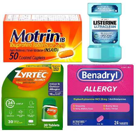 Save $2.00 (up to $10) for every $5.00 you spend on Motrin, Listerine, Zyrtec and Benadryl products