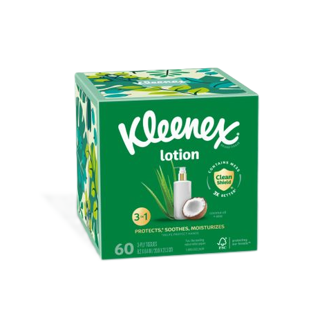 20% off Kleenex Soothing Lotion Facial Tissues Cube Box (65 Count) (LIMIT 4)